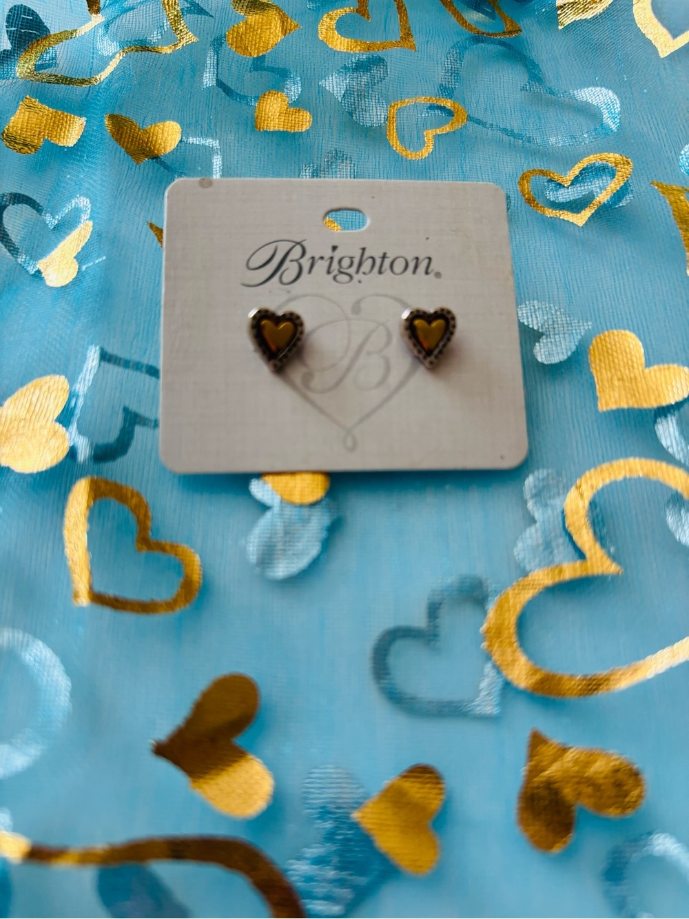 New Brighton Gold Heart Stud Earrings